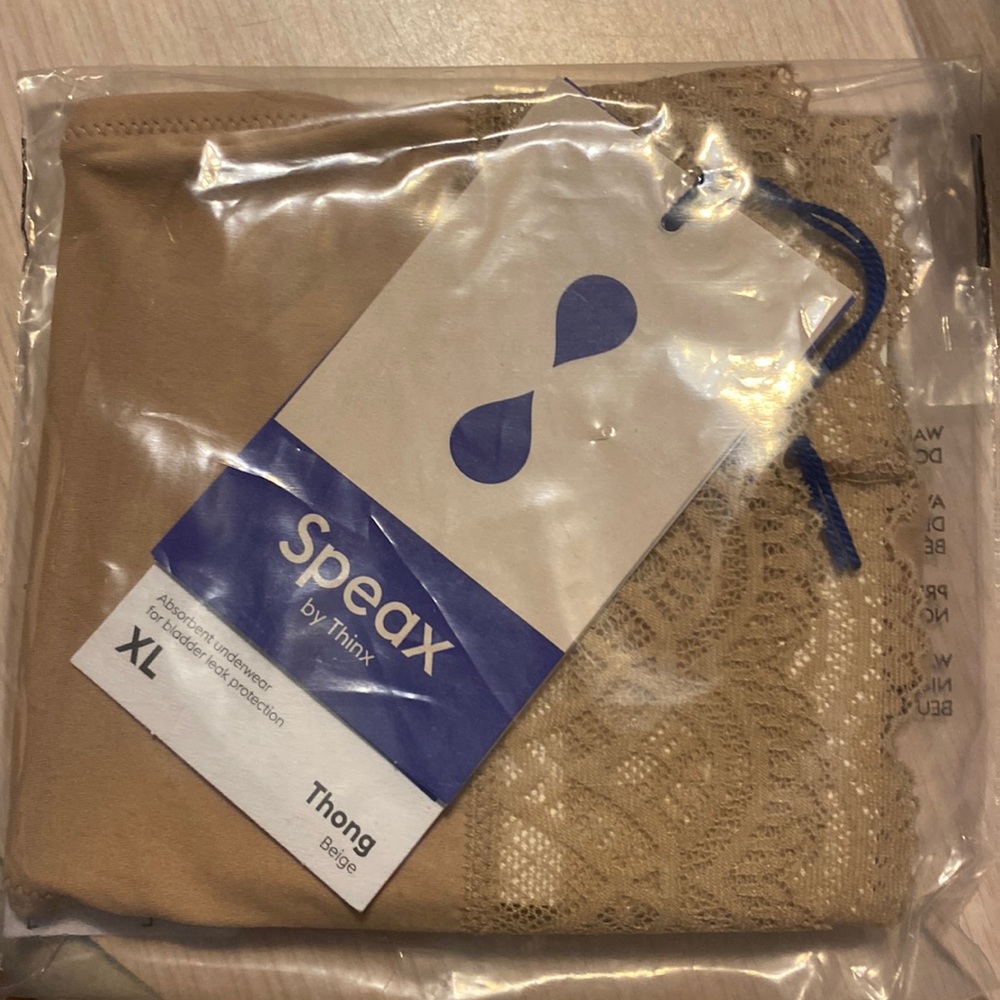 Speax by thinx beige thong
